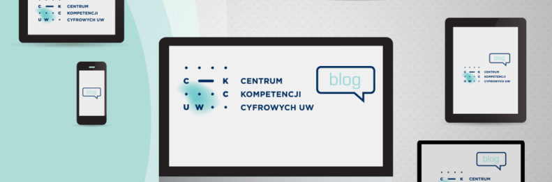 Logo CKC UW na różnych ekranach