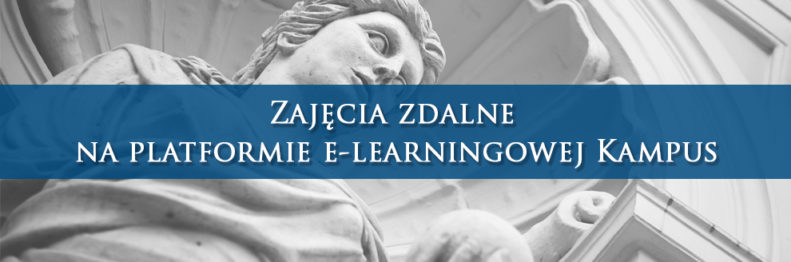 Tekst: Zajęcia zdalne na platformie e-learningowej Kampus